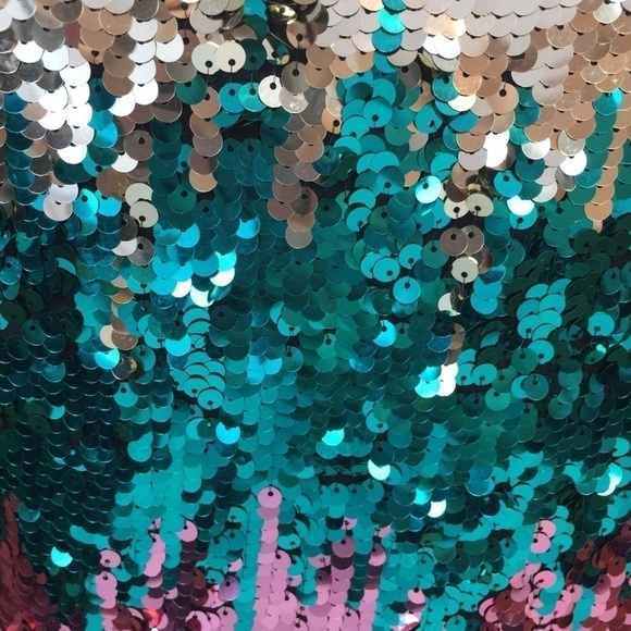 NEW Verty Multi Sequin Stretchy Mini Dress - Picture 3 of 8